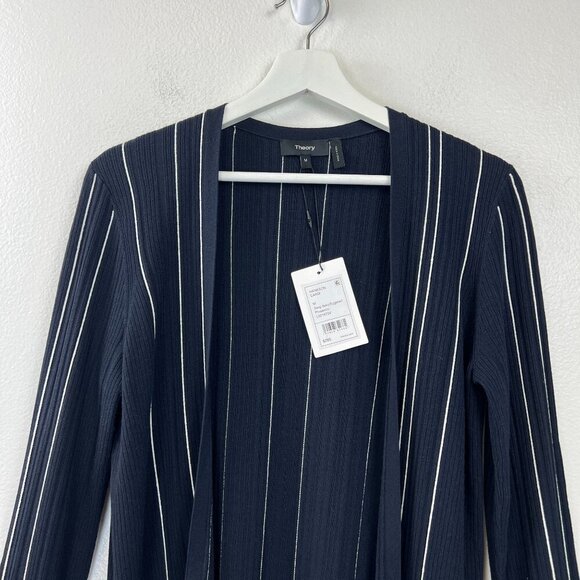 NWT Theory Hankson Striped Cardigan Size M - Picture 4 of 12